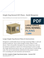 Single Dog Kennel DIY Plans - Build Blueprint+ - 1641485253643