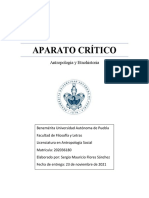 Aparato Crítico (Antropología y Etnohistoria)