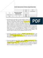 Examen de Unidad de Operaciones Unitarias Agroindustriales