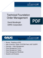 Technical Foundation Order Management