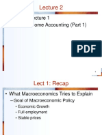 Lecture 2 - National Income Accounting - PT 1 PDF