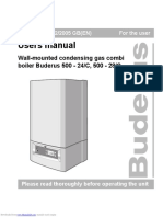 Users Manual: Wall-Mounted Condensing Gas Combi Boiler Buderus 500 - 24/C, 500 - 28/C