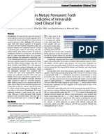 Partial Pulpotomy in Mature Permanent Teeth