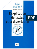 L'explication de textes et la dissertation-1993