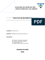 Práctica de matemática sobre derivadas e integrales