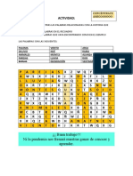 Sopa de letras con palabras clave de la historia bíblica de Noé