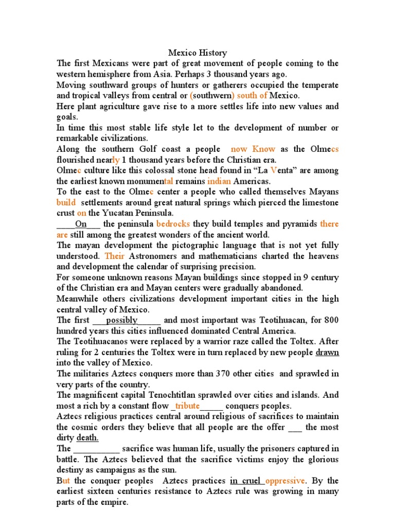 Mexico History PDF Mexico Maya Civilization