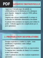 1. PRPARER LE MALADE POUR DES INTERV