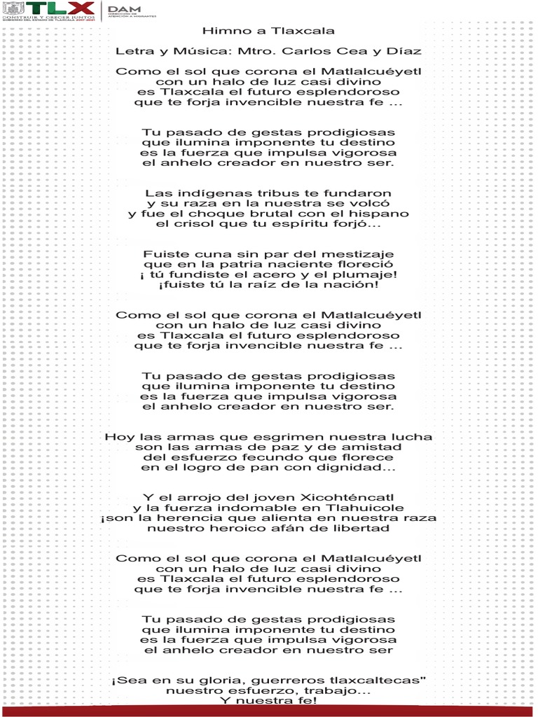 Himno Tlaxcala PDF