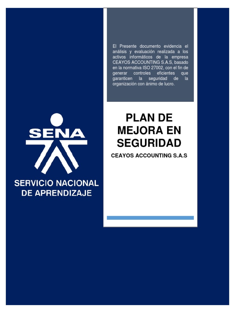 Plan de Mejora en Seguridad ISO 27002 | PDF | Hardware de la ...
