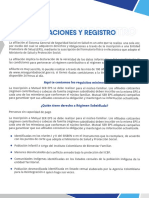 Afiliaciones Registro