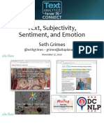 Text, Subjectivity, Sentiment, and Emotion