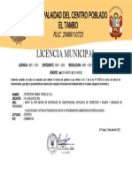 Licencia Municipal