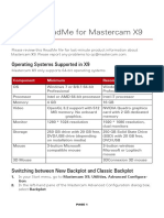 Readme For Mastercam X9: Operating Systems Supported in X9