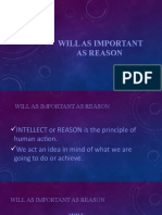 Will As Important As Reason