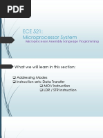 Lecture 5 - Ece521 Instruction Sets - Data Tranfers