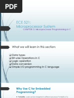 ECE 521: Microprocessor System: CHAPTER 3: Microprocessor Programming in C