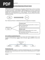 ME2022 Manufacturing Engineering I