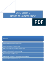 Unit 3-Lesson 5-Basics of Summarizing
