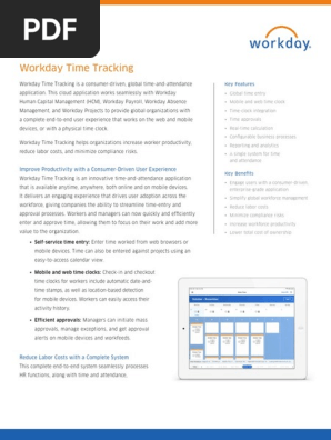 Datasheet Workday Time Tracking