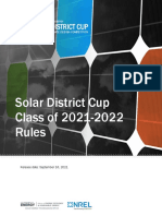 Solar District Cup Class of 2021-2022 Rules: Release Date: September 16, 2021