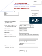 Application Form - PGDC TND XXX - Revised