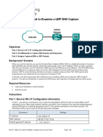 10.2.7 Lab - Using Wireshark To Examine A UDP DNS Capture