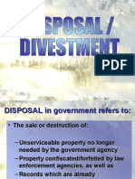 Disposal and Divestment