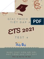GIẢI CHI TIẾT TEST 4 ETS 2021