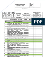 Form Checklist Area Gudang DL - B