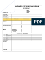 Rancangan Pengajaran Harian Geografi