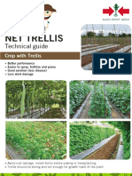 Grow crops vertically with net trellis