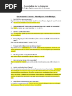 Quiz Biblique : Questions et Réponses | PDF | Livre de la Genèse | Moïse