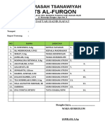 Daftar Hadir Rapat Guru 2018