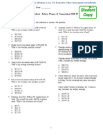 Math 10-3 Unit 2.1 - 2.2 Worksheet - Salary, Wages, - Commission 2018-19 STUDENT