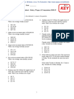 Math 10-3 Unit 2.1 - 2.2 Worksheet - Salary, Wages, - Commission 2018-19 W - KEY