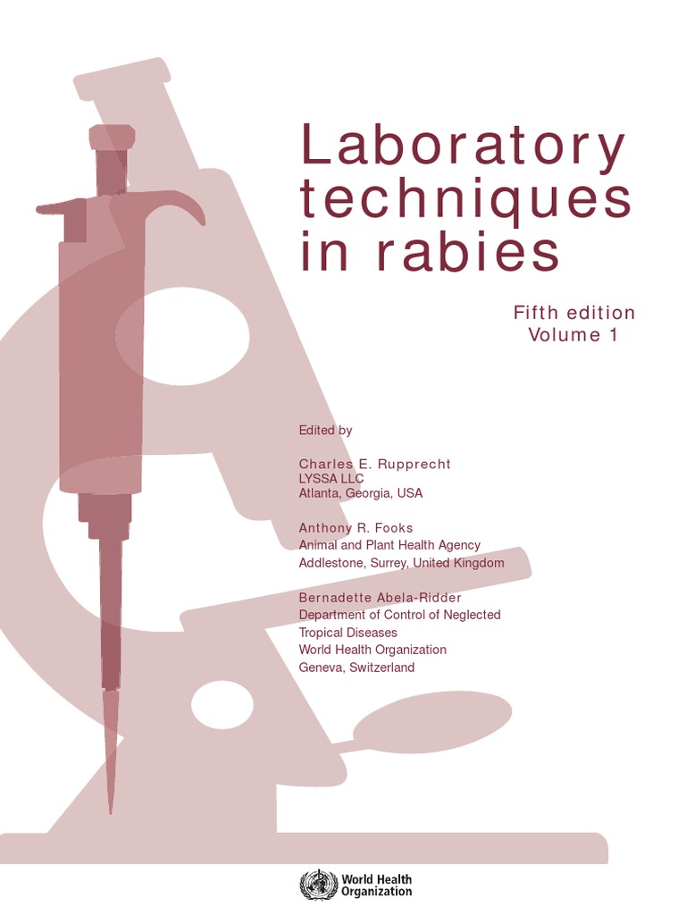 Laboratory Techniques in Rabies Vol 1 PDF Rabies Biochemistry