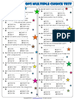 Echo Questions Multiple Choice Test Esl Grammar Worksheet