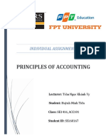 Principles of Accounting: Individual Assignment