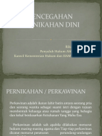 Pencegahan Pernikahan Dini