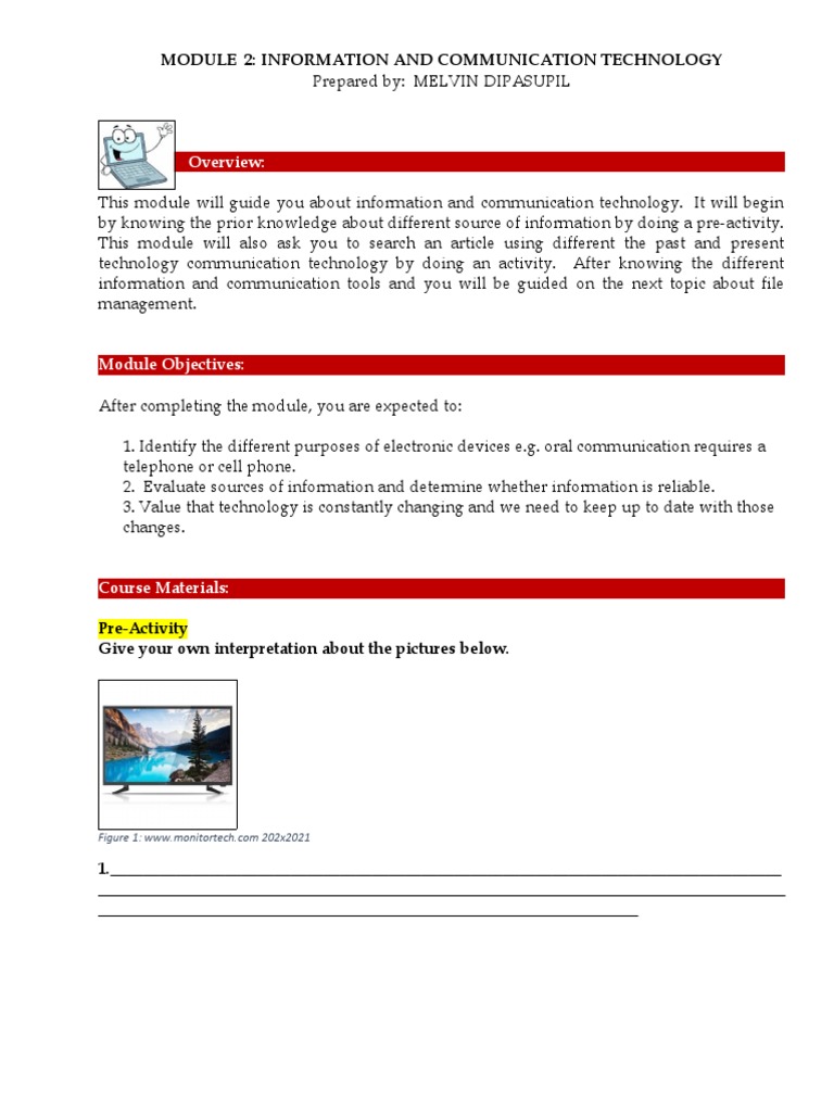 Module 2 - Information and Communication Technology | PDF | Internet ...