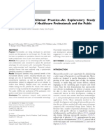 Microneedles in Clinical Practice - An Exploratory Study Into The Opinions of Healthcare Professionals and The Public