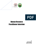 HR Practitioner Interview Final