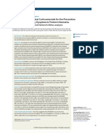 Assessment of Postnatal Corticosteroids For The Prevention of Bronchopulmonary