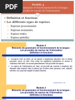 Les Procédés de Reprise | PDF | Pronom | Linguistique