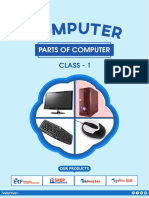 Class 1 Parts of Computer Worksheet