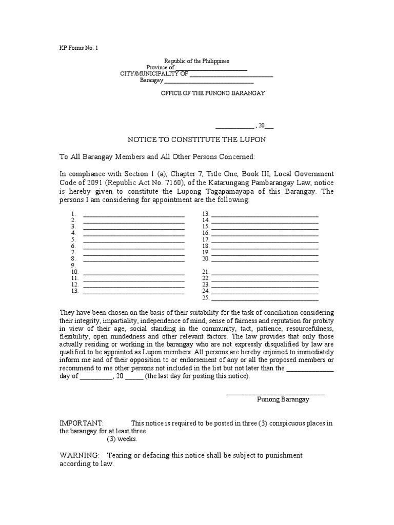 KP Forms | PDF | Theft | Public Law