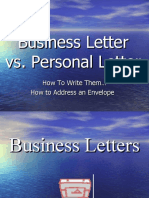 Business Letter Vs Friendly Letter