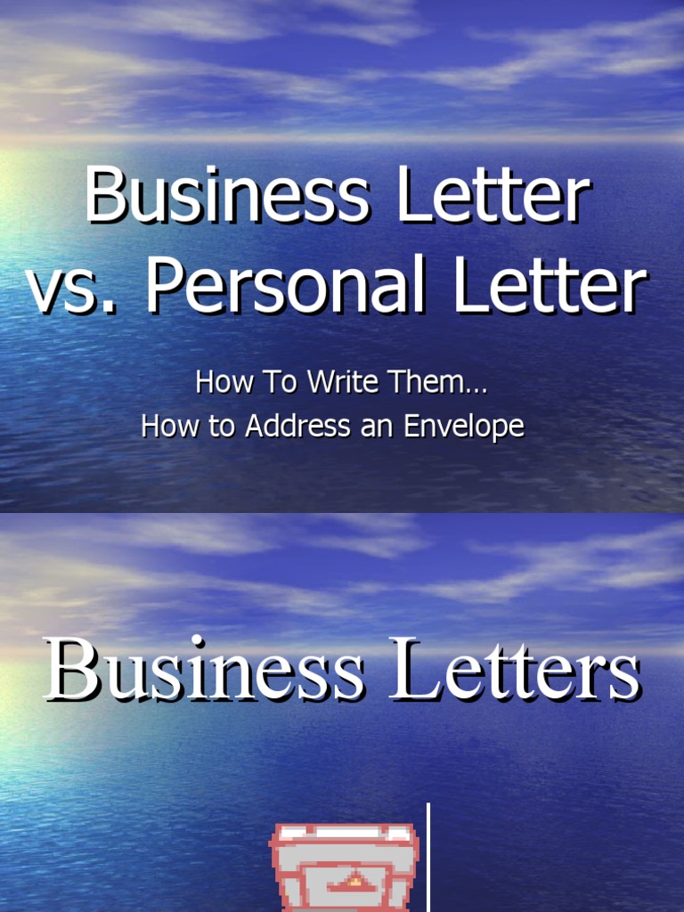 Business Letter Vs Friendly Letter PDF Written Communication Writing