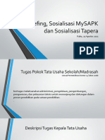 Briefing, Sosialisasi MySAPK dan Sosialisasi Tapera